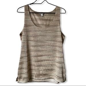 Banana Republic gold striped tank top